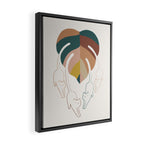 Cat and Plant 8 Framed Canvas Print Gallery Image 2