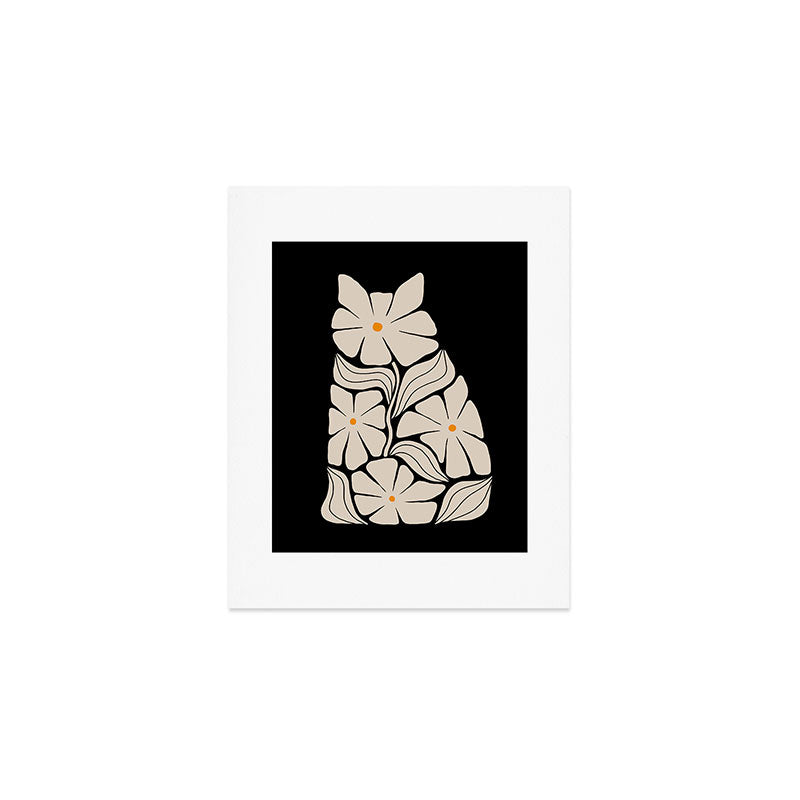 Cat and Plant 83 Art Print Gallery Image 1