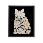 Cat and Plant 83 Framed Canvas Print Gallery Image 8