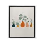 Cat and Plant 9 Framed Canvas Print Gallery Image 8