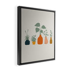 Cat and Plant 9 Framed Canvas Print Gallery Image 2