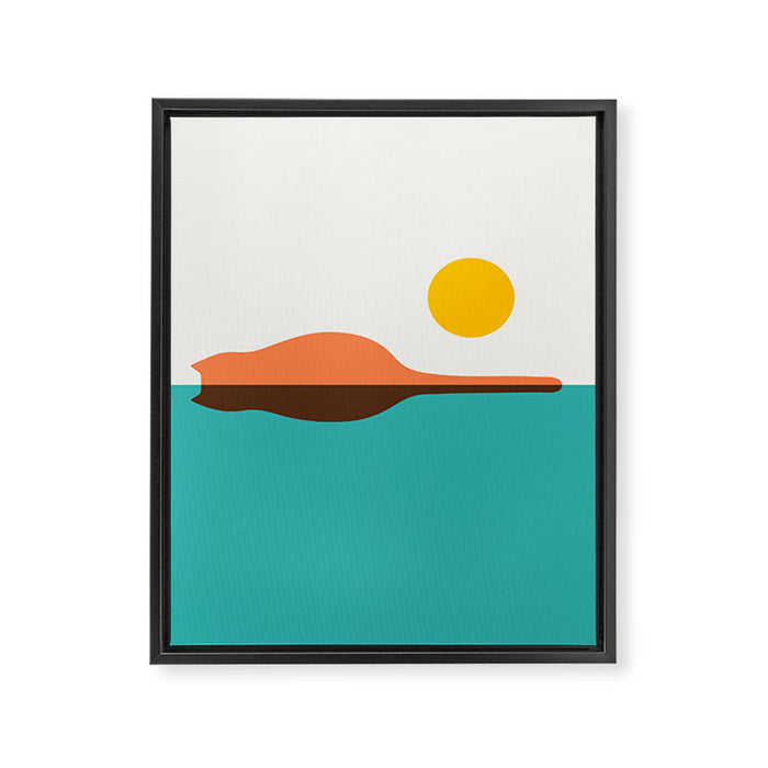 Cat island Framed Canvas Print Gallery Image 1