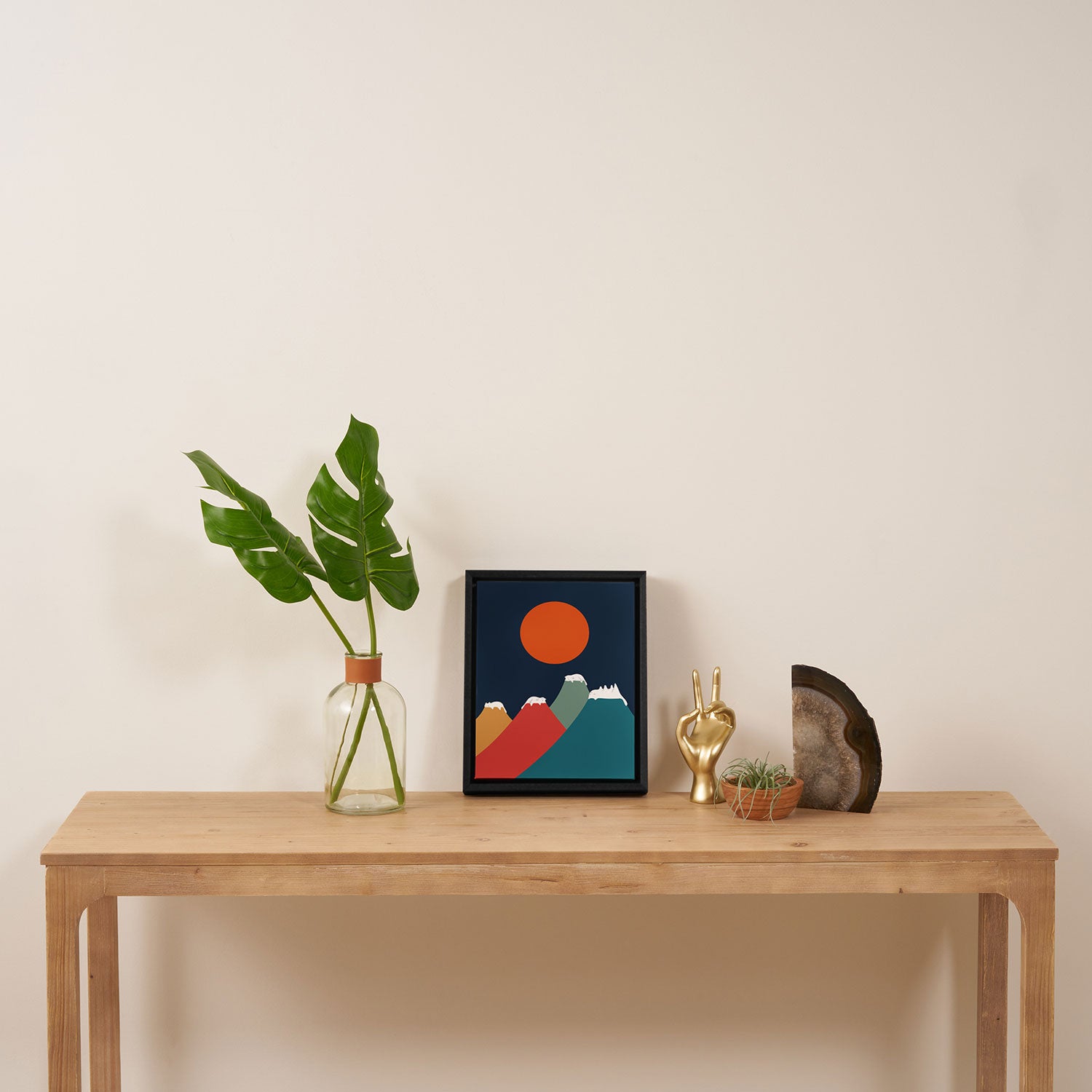 Cat Landscape 10 Framed Canvas Print Gallery Image 4