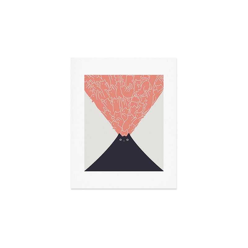 Cat Landscape 102: Vol-cat-no Art Print Gallery Image 1