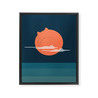 Cat Landscape 105 Framed Canvas Print Gallery Image 6