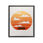 Cat Landscape 106 Framed Canvas Print Gallery Image 6