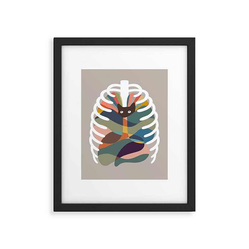 Cat Landscape 107: Here Comes the Cat Framed Art Print Gallery Image 5