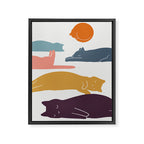 Cat Landscape 11 Framed Canvas Print Gallery Image 6