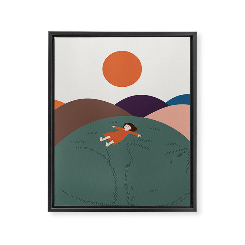 Cat Landscape 111 Framed Canvas Print Gallery Image 6