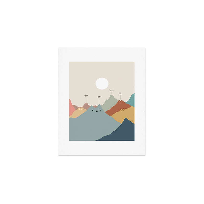 Cat Landscape 115: Himeowlaya Art Print Gallery Image 1