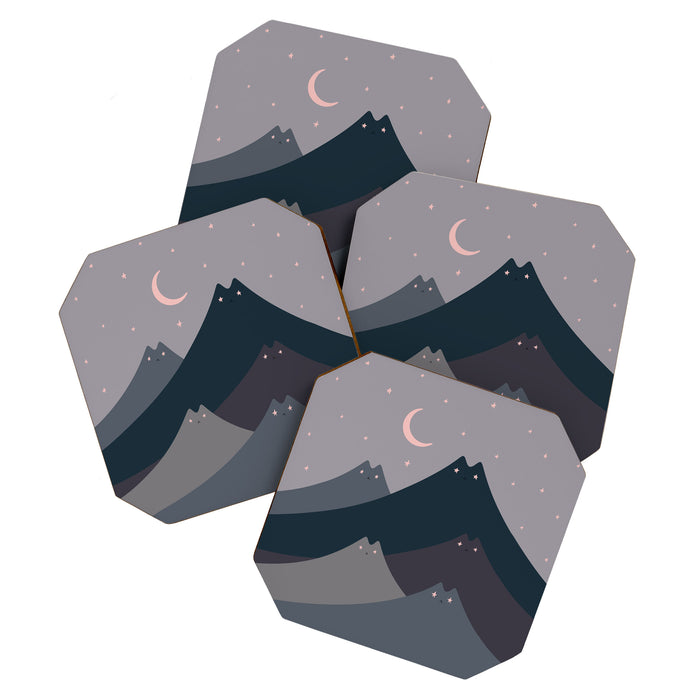 Cat Landscape 116: Starry starry eyes Coaster Gallery Image 1