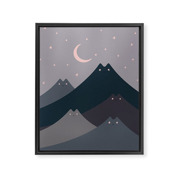 Cat Landscape 116: Starry starry eyes Framed Canvas Print Gallery Image 1