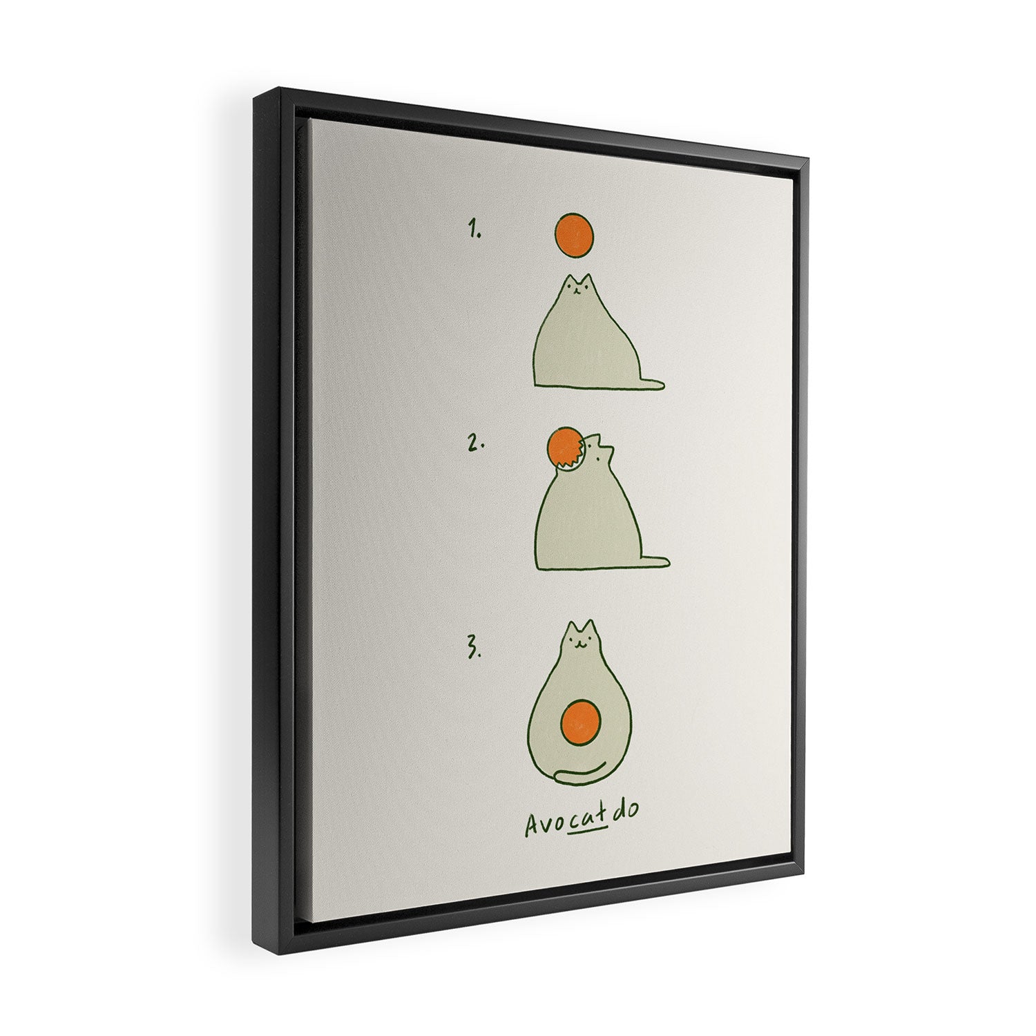 Cat Landscape 117 AvoCatdo Framed Canvas Print Gallery Image 2