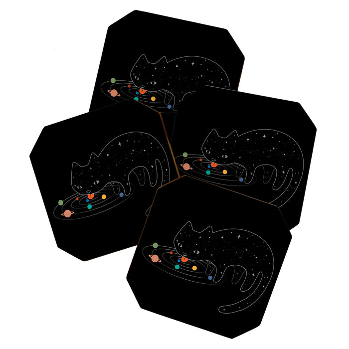 Cat Landscape 117: Catstronomy Coaster Gallery Image 1
