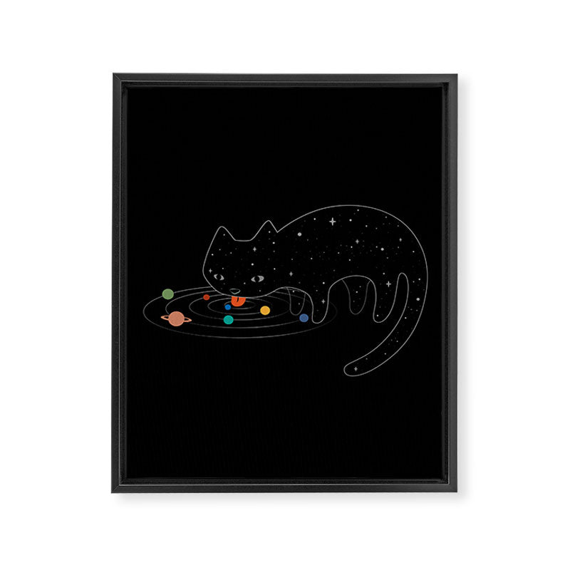 Cat Landscape 117: Catstronomy Framed Canvas Print Gallery Image 8