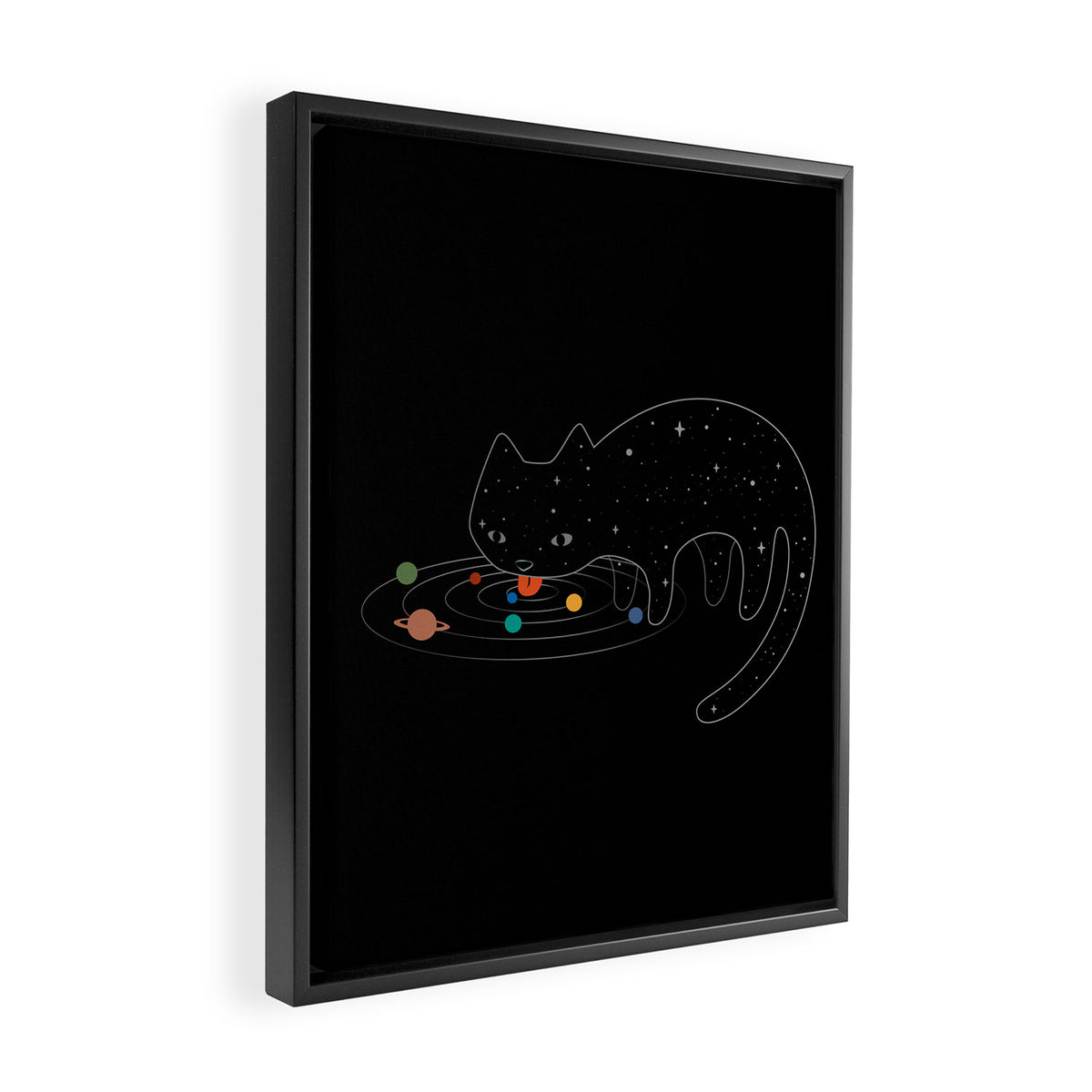 Cat Landscape 117: Catstronomy Framed Canvas Print Gallery Image 2