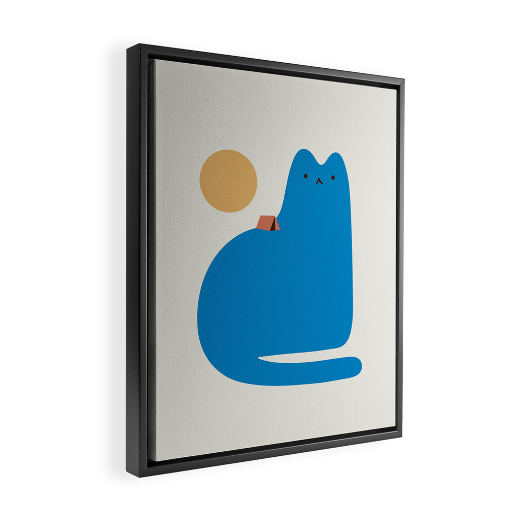 Cat Landscape 118B: Purrfect Campsite B Framed Canvas Print Gallery Image 2