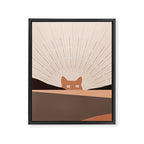 Cat Landscape 124 Framed Canvas Print Gallery Image 8