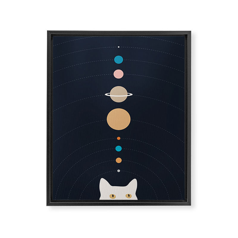 Cat Landscape 125 Framed Canvas Print Gallery Image 8