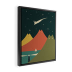 Cat Landscape 130 Framed Canvas Print Gallery Image 2