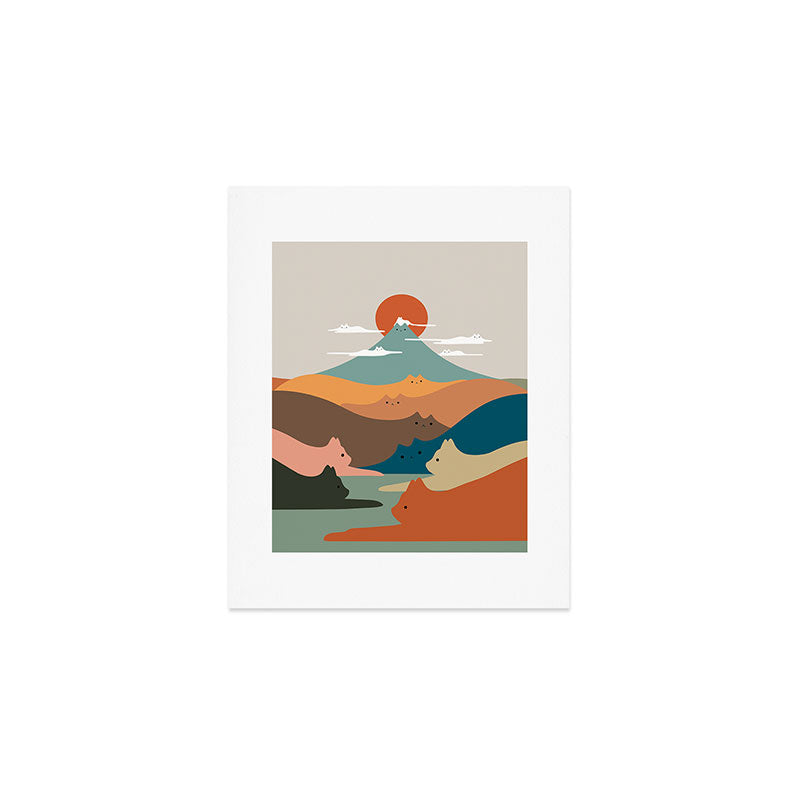 Cat Landscape 132 Art Print Gallery Image 1
