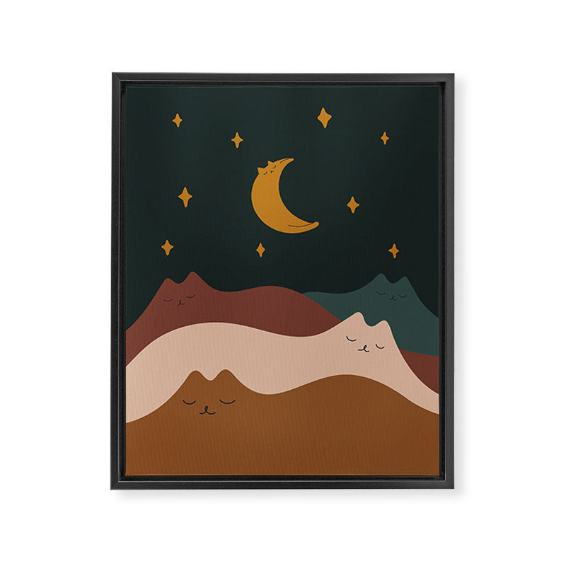 Cat Landscape 133 Framed Canvas Print Gallery Image 8