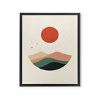 Cat Landscape 137: Holding up the Sun for you Framed Canvas Print Gallery Image 8