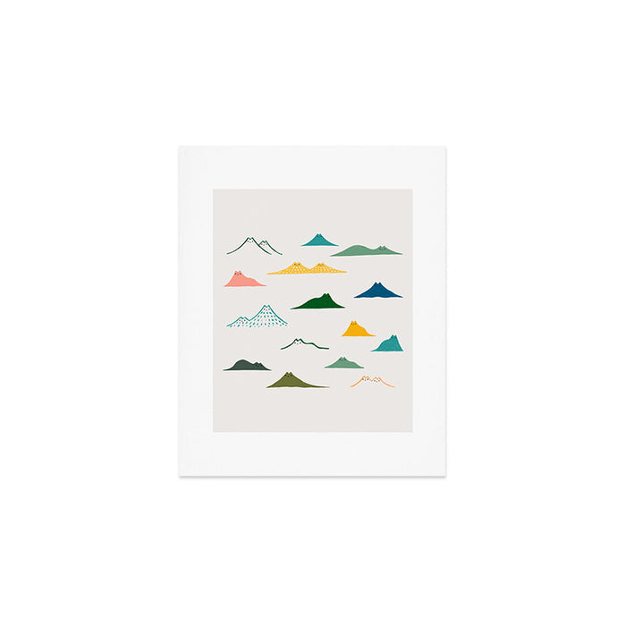 Cat Landscape 140: Meowtain range Art Print Gallery Image 1