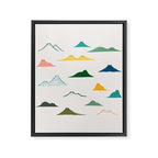 Cat Landscape 140: Meowtain range Framed Canvas Print Gallery Image 8