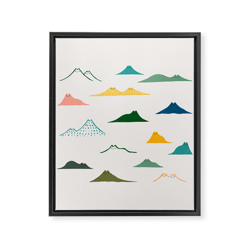 Cat Landscape 140: Meowtain range Framed Canvas Print Gallery Image 8