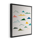 Cat Landscape 140: Meowtain range Framed Canvas Print Gallery Image 2