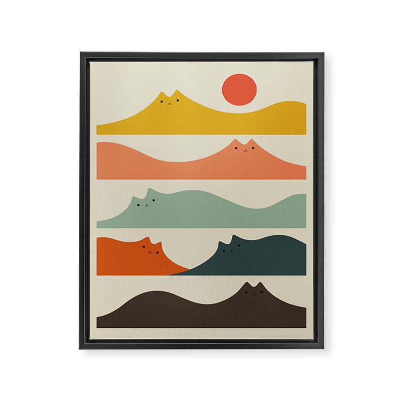 Cat Landscape 141 Framed Canvas Print Gallery Image 8