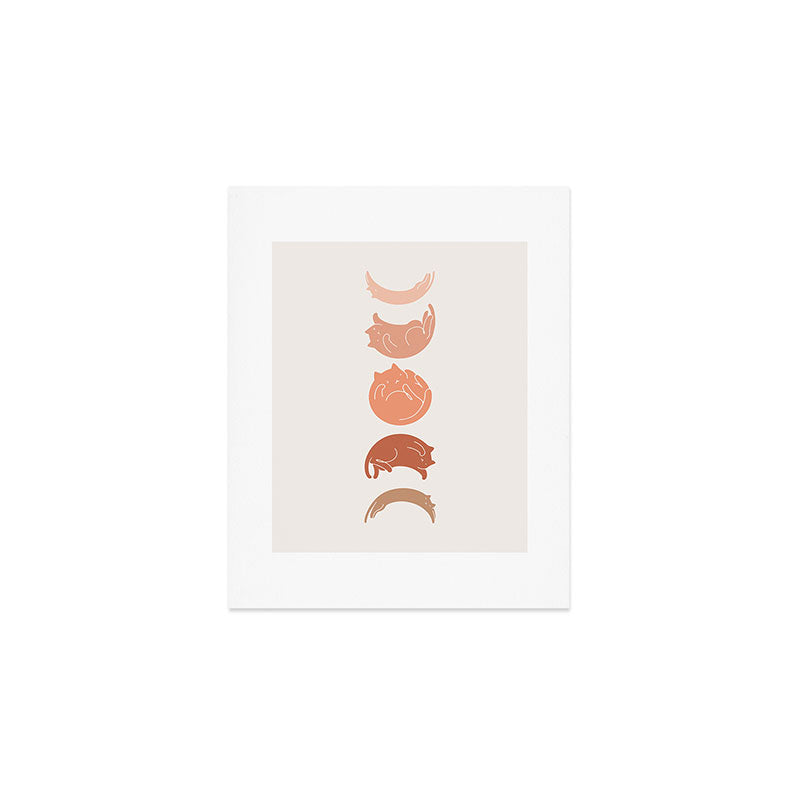 Cat Landscape 142: Cat Moon Art Print Gallery Image 1