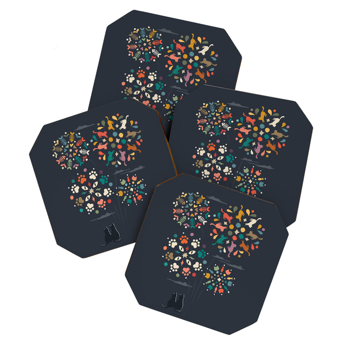 Cat Landscape 143 Coaster Gallery Image 1