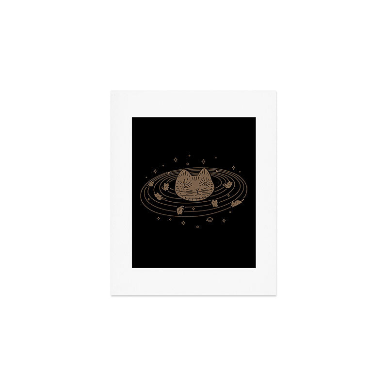 Cat Landscape 147: Caturn Art Print Gallery Image 1