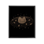 Cat Landscape 147: Caturn Framed Canvas Print Gallery Image 8