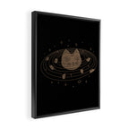 Cat Landscape 147: Caturn Framed Canvas Print Gallery Image 2