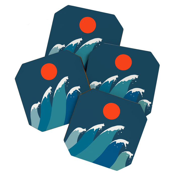 Cat Landscape 15 Coaster Gallery Image 1