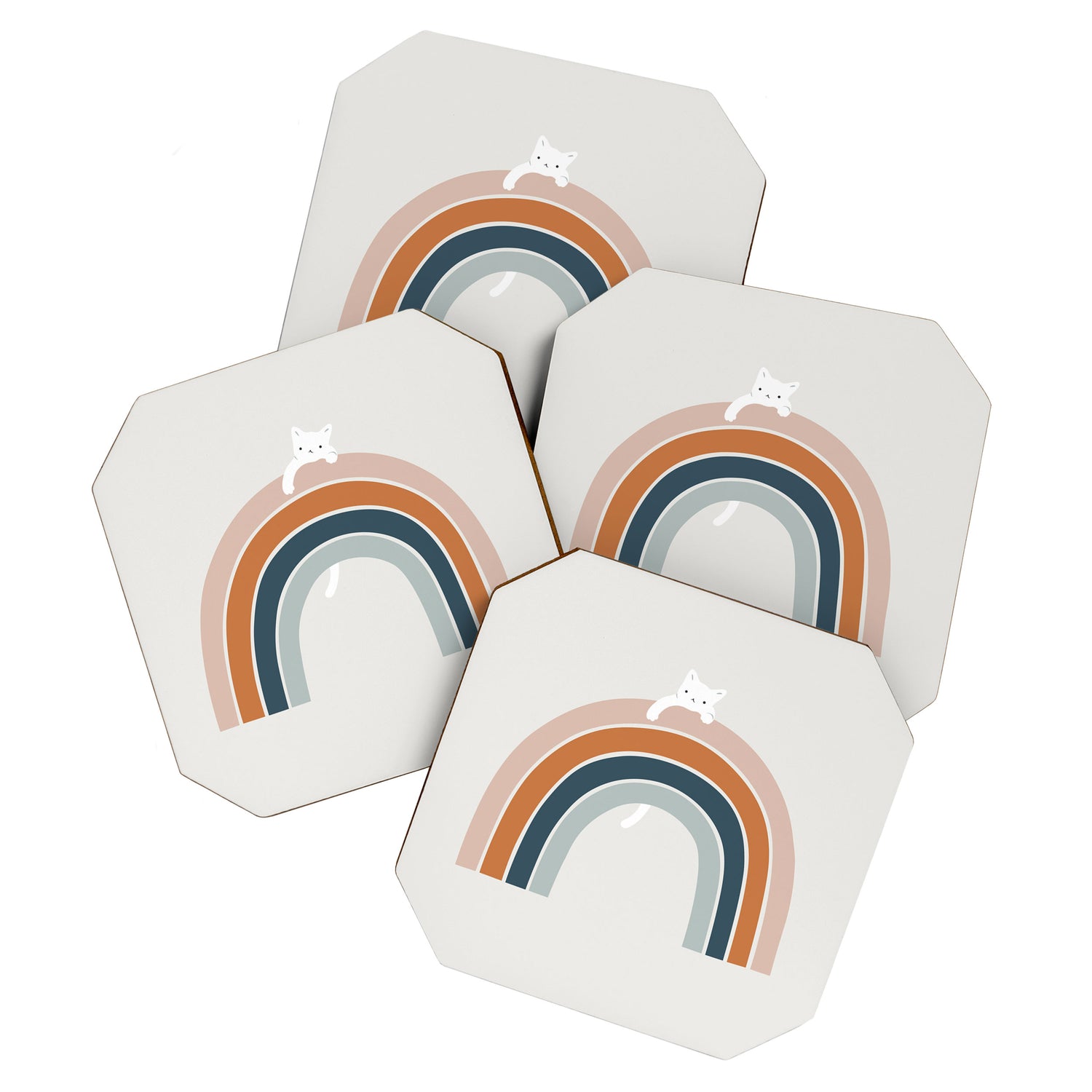 Cat Landscape 151 Coaster Gallery Image 1