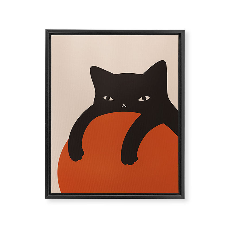 Cat Landscape 155 Framed Canvas Print Gallery Image 8