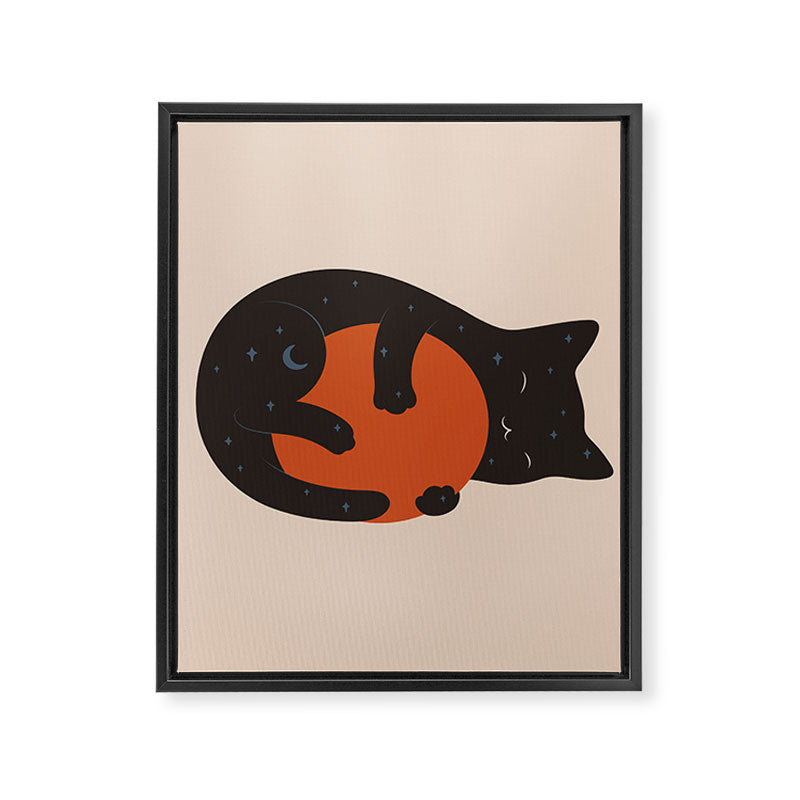 Cat Landscape 156 Framed Canvas Print Gallery Image 8