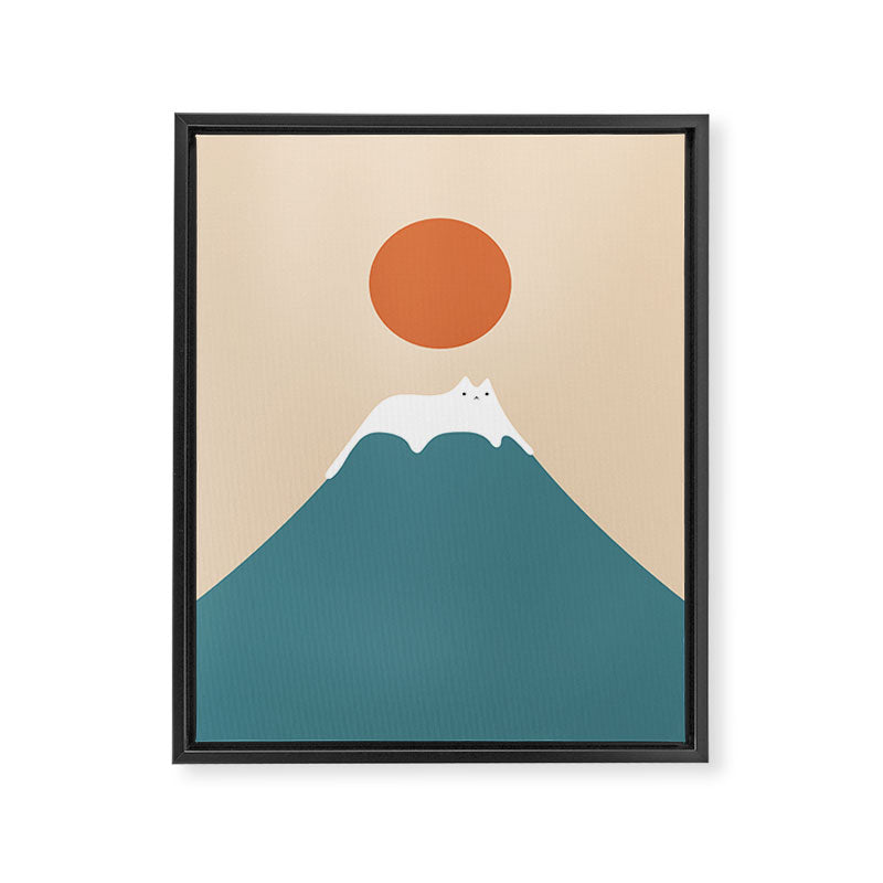 Cat Landscape 158 Framed Canvas Print Gallery Image 8