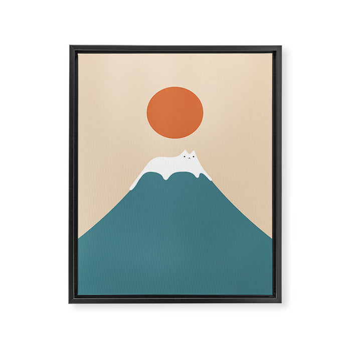 Cat Landscape 158 Framed Canvas Print Gallery Image 1