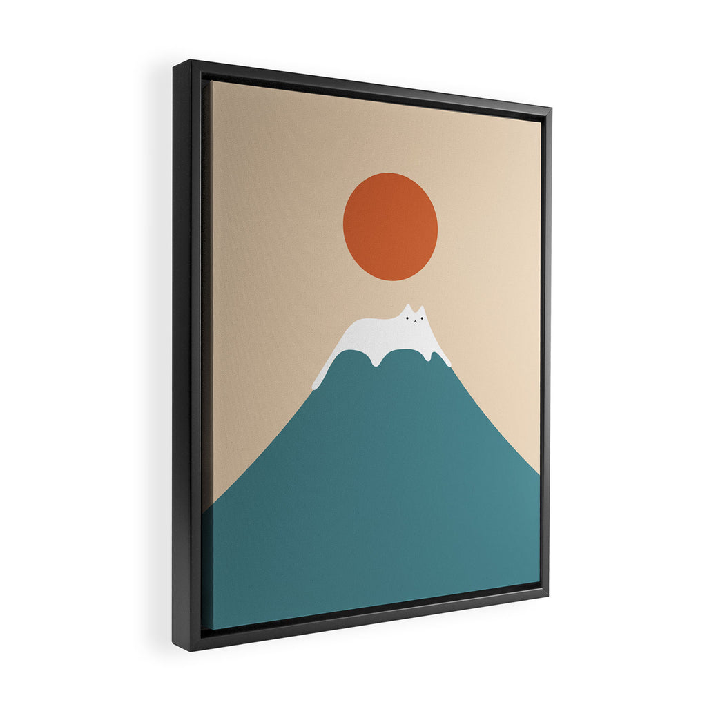 Cat Landscape 158 Framed Canvas Print Gallery Image 2