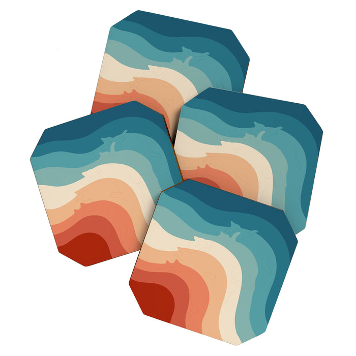 Cat Landscape 163 Coaster Gallery Image 1