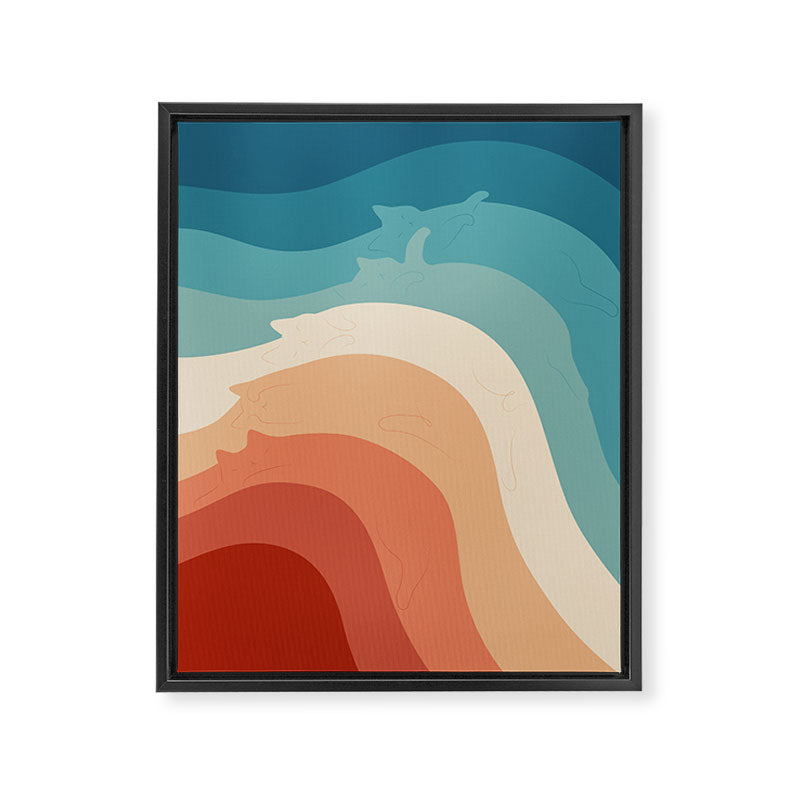 Cat Landscape 163 Framed Canvas Print Gallery Image 8