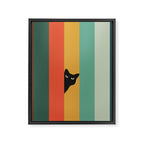 Cat Landscape 165A Framed Canvas Print Gallery Image 8