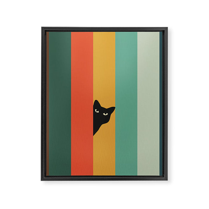 Cat Landscape 165A Framed Canvas Print Gallery Image 1
