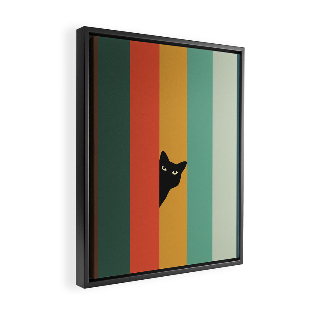 Cat Landscape 165A Framed Canvas Print Gallery Image 2