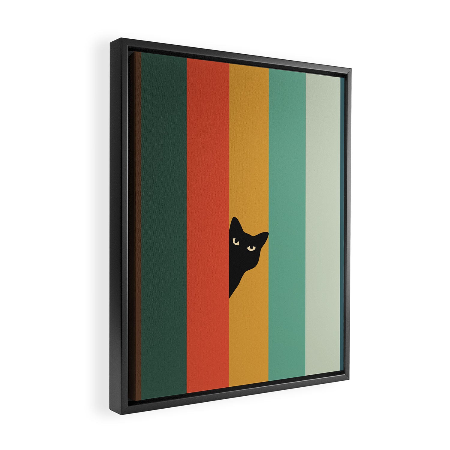 Cat Landscape 165A Framed Canvas Print Gallery Image 2